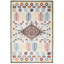 Tapis de couloir gris en polyester 2 pi 6 po x 8 pi Areej-864443294