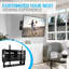 Support mural noir inclinable pouvant supporter jusqu'à 55 lb