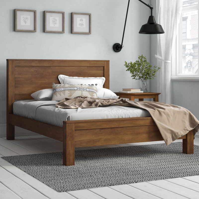 Artzt Bed Frame, Kingsize (5'), Brown