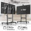Motorized TV Stand Portable for 50 - 100 Inch TV up to 265 lbs, Tilting Adjustable with Remote