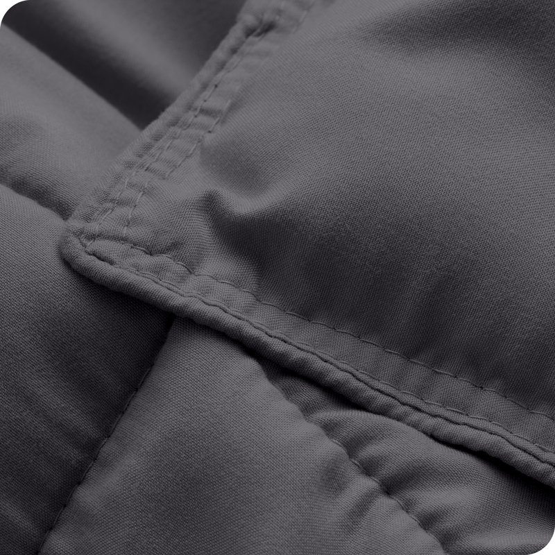 Soft All Season Comforter Set, Oversized Queen Comforter + 2 Standard Shams, Forged Iron Gray