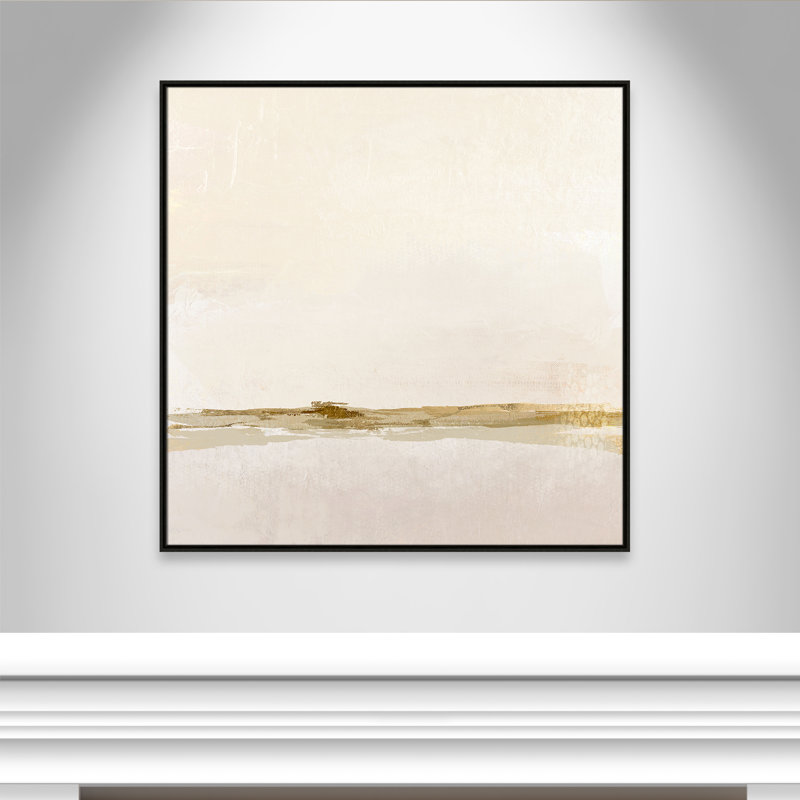 Impression abstraite étonnante par Denise Brown, Toile encadrée flottante espresso, No Mat, H 41,5 po x l 41,5 po x P 2 po