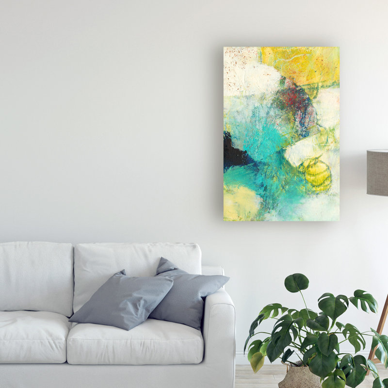 Reproduction d’art sur toile tendue « under II » par Sue Jachimiec, H 47 po x l 30 po x P 2 po