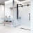 Elan 56-60" W x 74" H Sliding Frameless Shower Door with 3/8" Laminated Glass-98714623