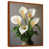 Toile avec cadre flottant brun