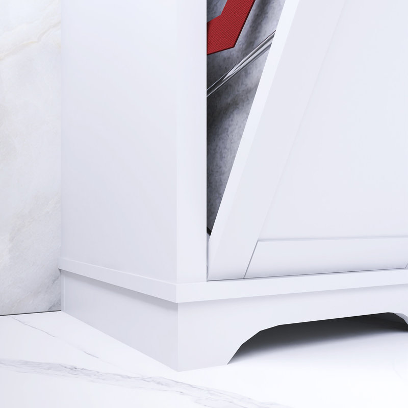 Armoire de rangement haute 64 po, Blanc