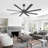 Indoor Ceiling Fan Without Light, With Remote Control-1308956464-1308956877