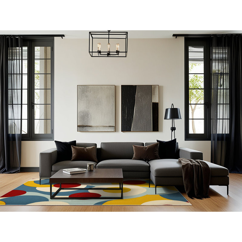 Vibrant Beam Rug, Rectangle 8' x 12'