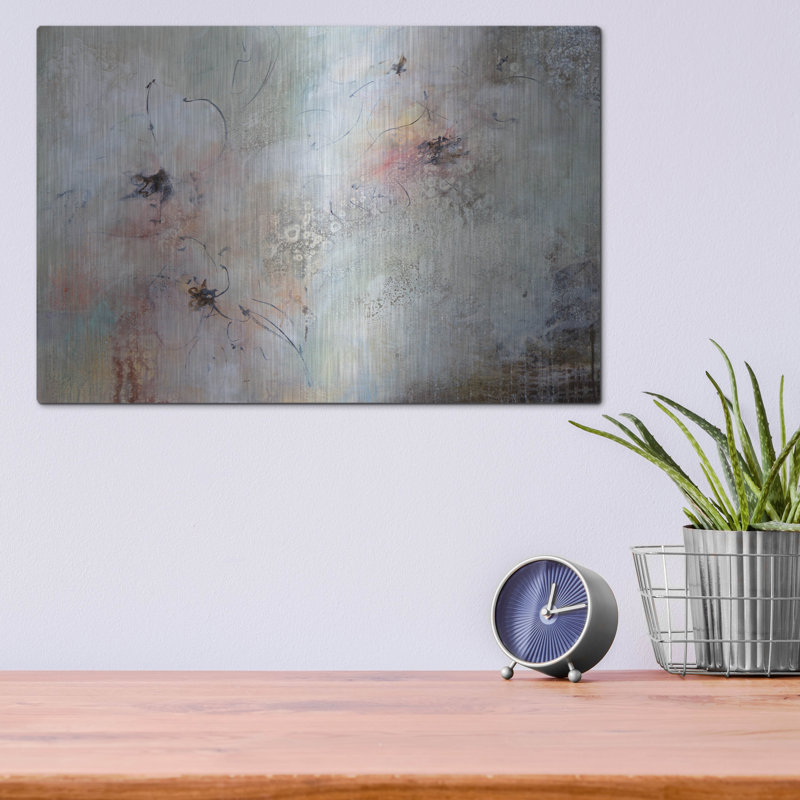 Brayden Studio 'Through The Haze' by Karen Hale, Metal Wall Art, 12" H x 16" W