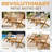 Solid Wood Twisted Wicker Foldable Reclining Bistro Set of 3