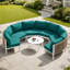 Ensemble de conversation pour patio pour 6 personnes en aluminium avec table-1089890300