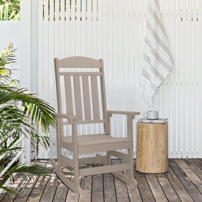  Chaise berçante d'extérieur en PEHD Abrahms