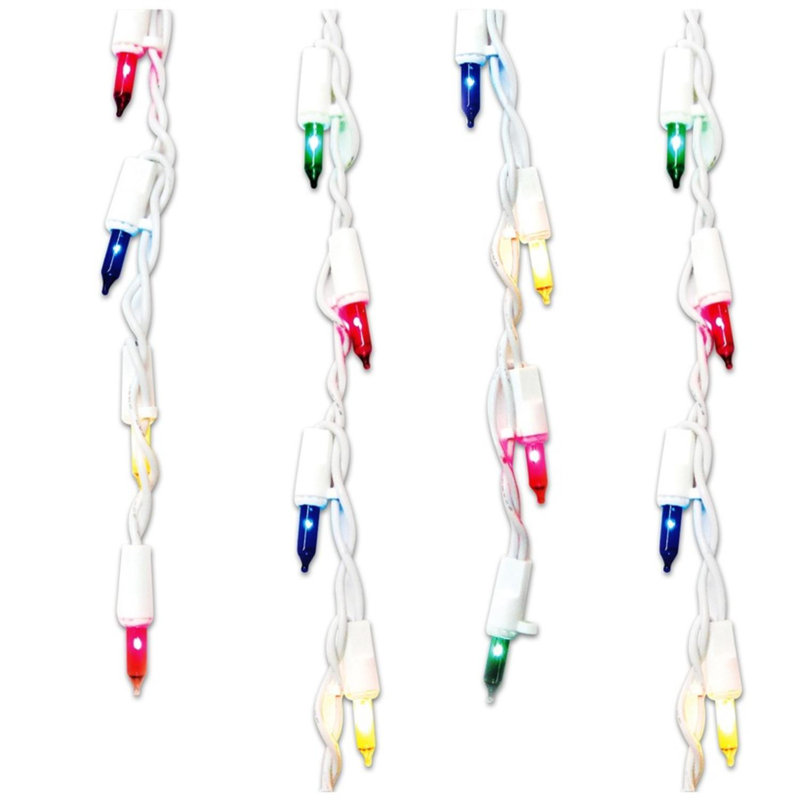 Mini-guirlande de Noël multicolore 300 lumières scintillantes 300 fils
