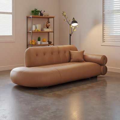 Luxury Elegant Chaise Lounge Faux Leather