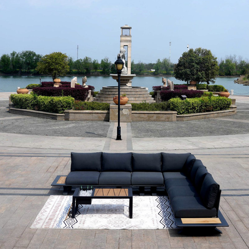 Ensemble de conversation modulaire avec coussins