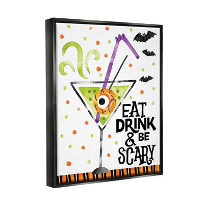 «Eat Drink & Be Scary Halloween» par ND Art, impression