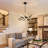 8‑Light Modern Geometric LED Chandelier Adjustable Hanging Ceiling Fixture