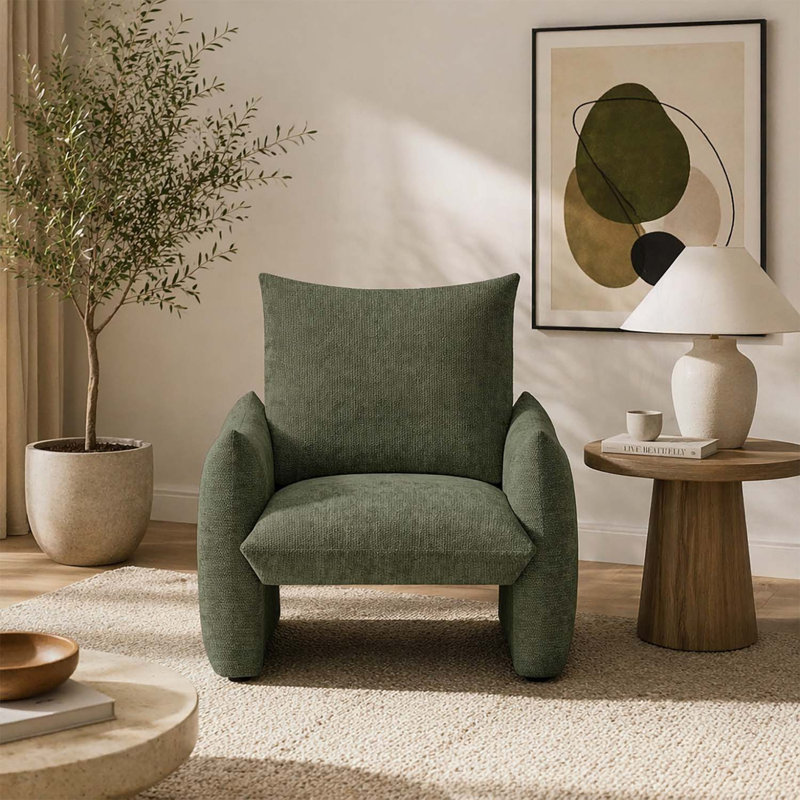 Chaise d'appoint moderne, Green