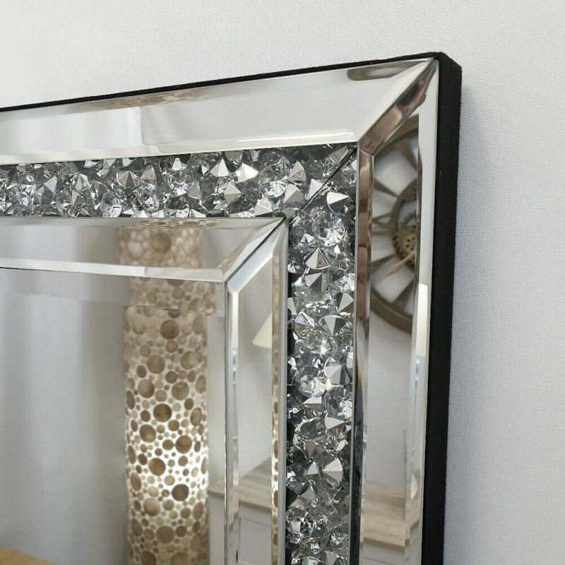 Gatsby Crushed Diamond Venetian Wall Mirror, 120cm H x 80cm W
