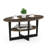 Yalim Sled Oval Coffee Table with Storage-2058774538-2058774537