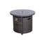 Chamari Round Steel Propane Fire Pit Table-2016185258