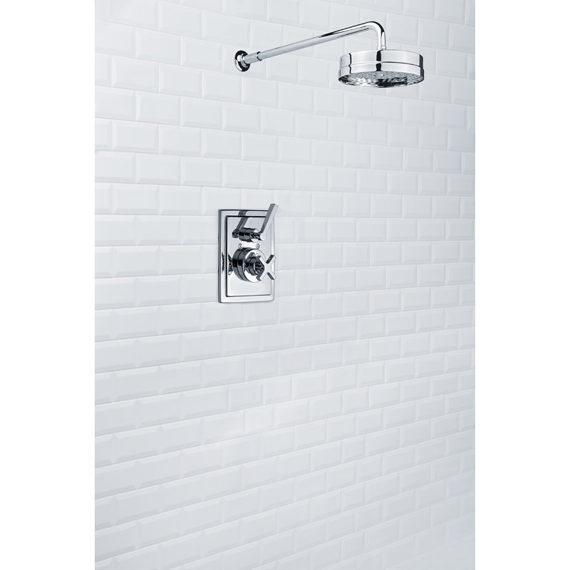 Mackintosh Thermostatic Shower System with Integrated Flow Control, Polished Chrome