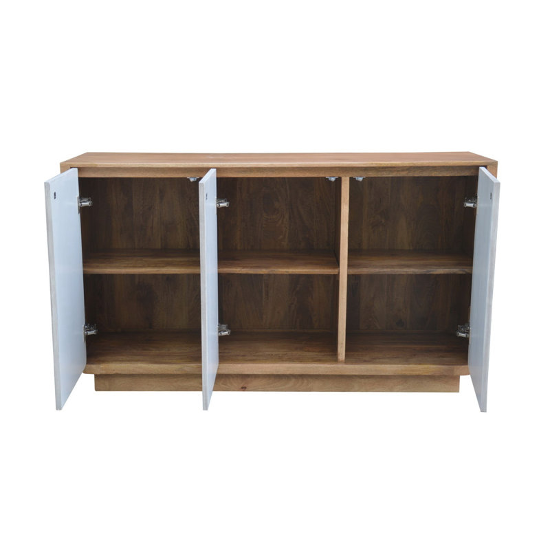 Morea Brown Three Door Credenza