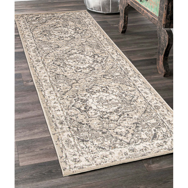 Priya Grey Rug 2'8" x 8'2", Runner 2'8" x 8'2"