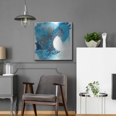 Luxe Metal Art ' Ocean's Diluted' by Valerie Russell, Metal Wall