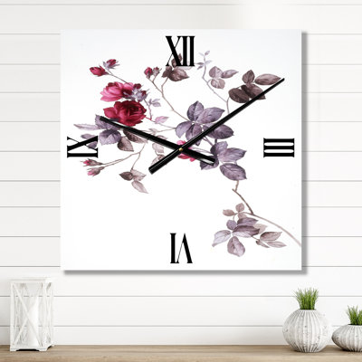 Horloge murale Wildflowers II