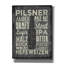  'Beer Sign 3' by Erin Clark Canvas Wall Art, 12" x 16"