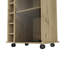 Chariot-bar moderne, armoire à deux niveaux avec porte en verre-94239589