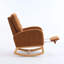 Chaise berçante d'appoint à haut dossier avec repose-pieds pour chambre à coucher ou espace de vie-1401279853