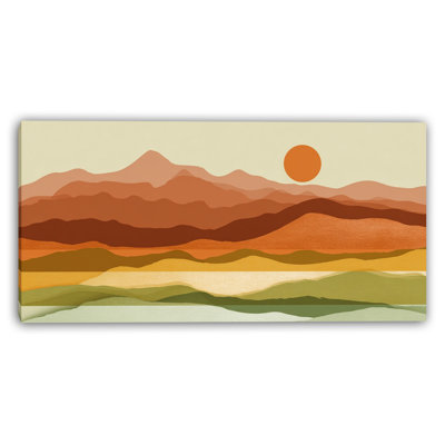 Desert Horizon Wrapped Canvas Wall Art