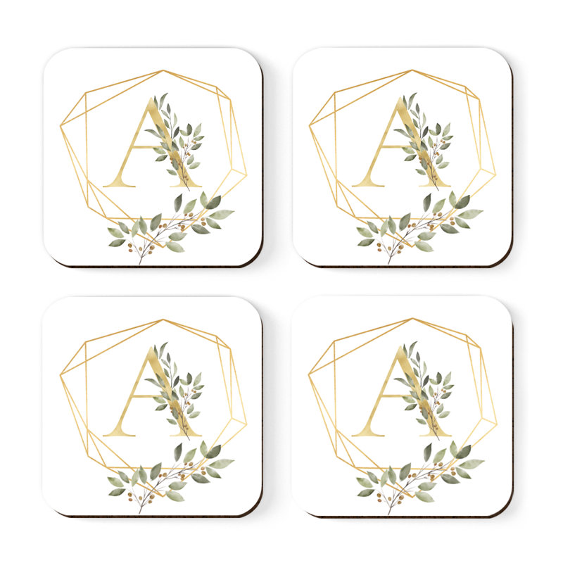 Sous-verres Café à monogramme, A