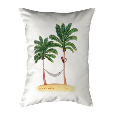 Coussin lombaire intérieur / extérieur Palm Trees and Monkey