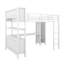 Lit mezzanine en métal avec garde-robe et bureau en L, lit mezzanine avec cubes de rangement pour enfants, adolescents, adultes-1269005368-1269005350