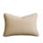 Hez Lumbar Throw Pillow, Plush Ivory Textured Fabric, 16X24 Rectangular