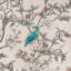 Rideaux en lin 100% occultant à motif floral rétro à double couche avec motif de fleurs isolées et isolantes pour chambre à coucher et salon-129594607