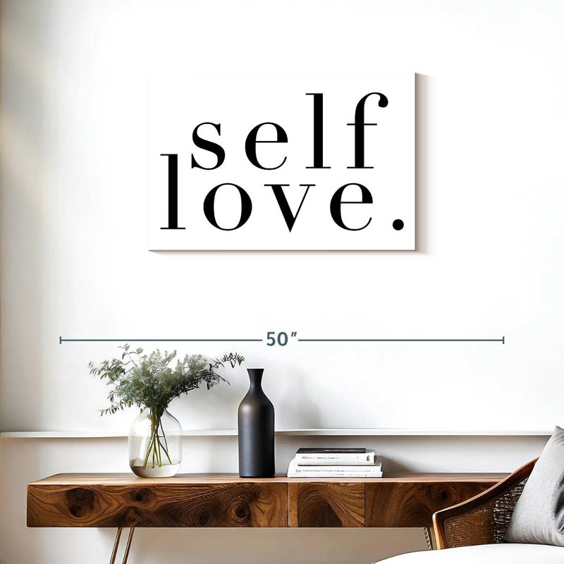 Tergel Self Love Lettering, 20" H x 30" W
