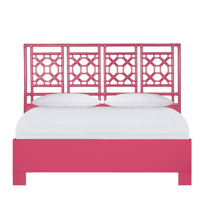 Lattice Back Platform Bed