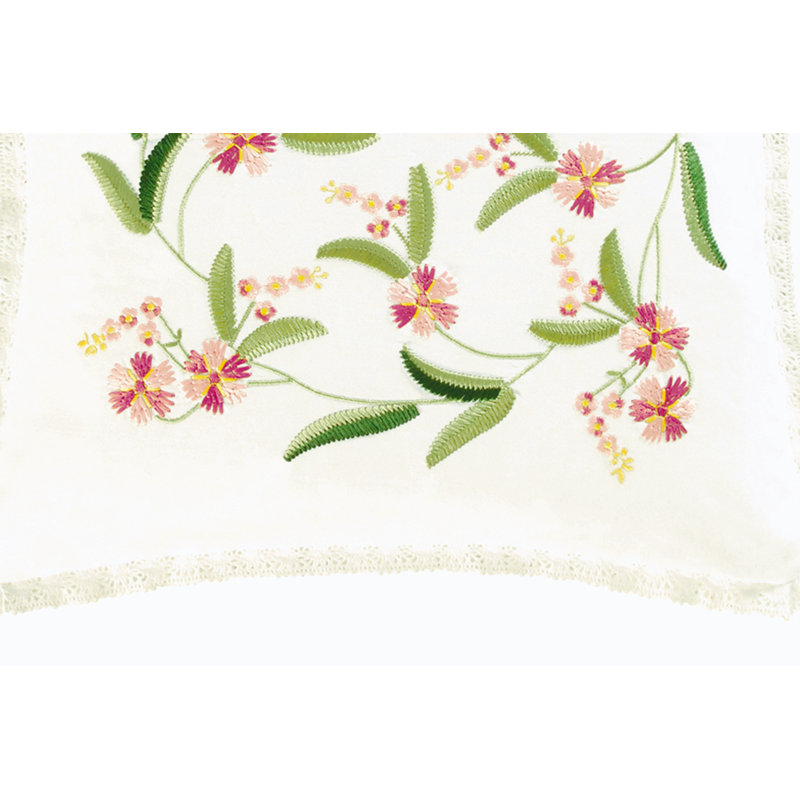 Primavera Embroidered Throw Pillow