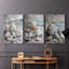 Sea and Shore  Series  LV  -Set Of 3 Gallery Wrapped Canvas -Ready to Hang-12858141