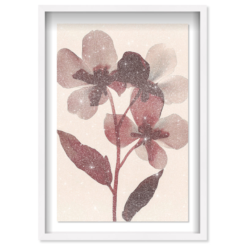 Crimson Coastline II Shadowbox Abstract Print by Oliver Gal, Black Frame, 10 x 15, 31.5"H x 21.5"W, White Frame