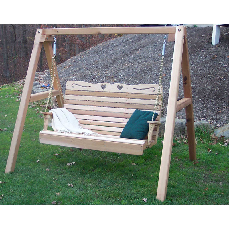 Crenshaw Cedar Porch Swing, 72" H x 60" W x 66" D