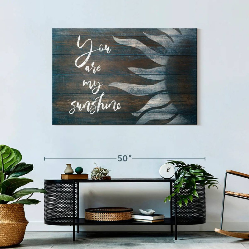 Plaque murale Kema You Are My Sunshine, H 30 po x l 45 po