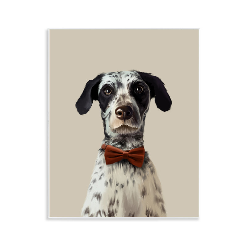 «Dog In Bow Tie», plaque murale par Anna Lischenko