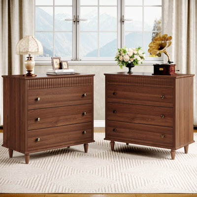 Oversized 3-Drawer Nightstand