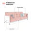 Gray Genuine Leather Standard Sofa cushion Loveseat