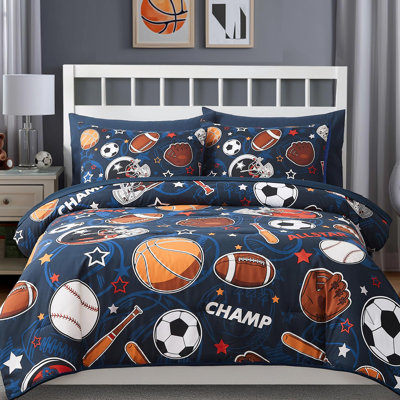 Comforter Set for Boys- Sports Ball Games